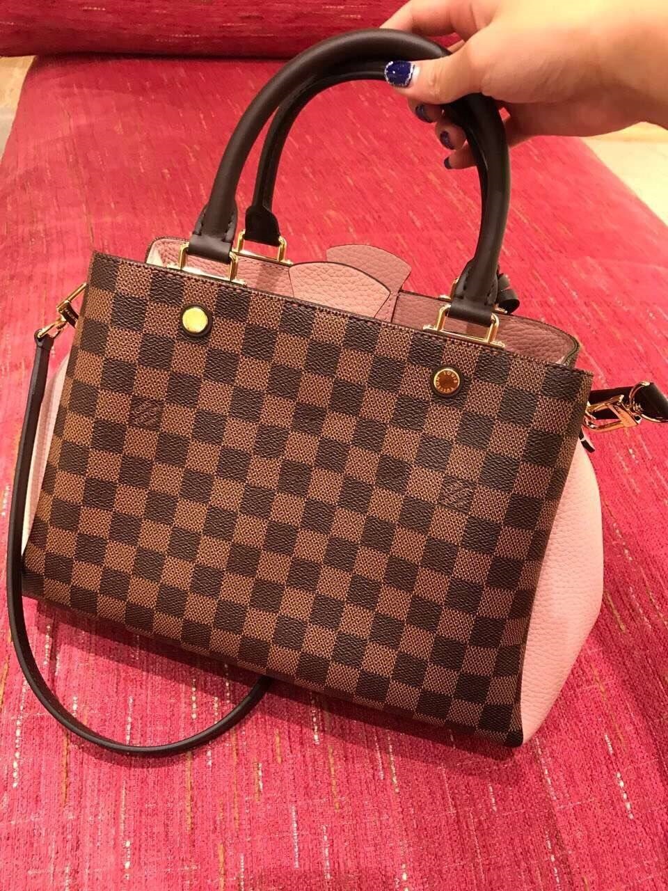 Louis Vuitton Damier Ebene Brittany Bag N41674 Magnolia